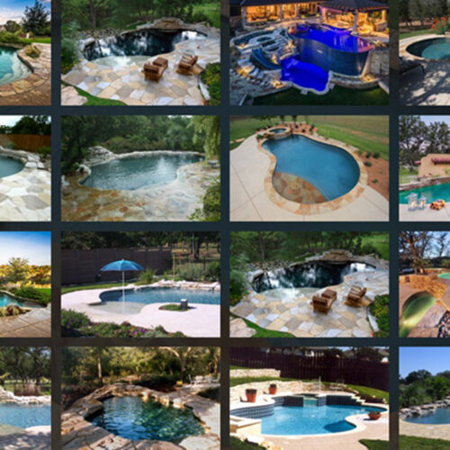 collection of free form pool designs